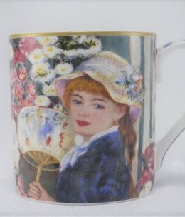 CARMANI - 1990 Auguste  Renoir - Kaffeetasse -  Frau mit dem Fächer