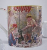 CARMANI - 1990 Pierre -Auguste Renoir - The breakfast of rowers - coffee cup in Geschnekbox