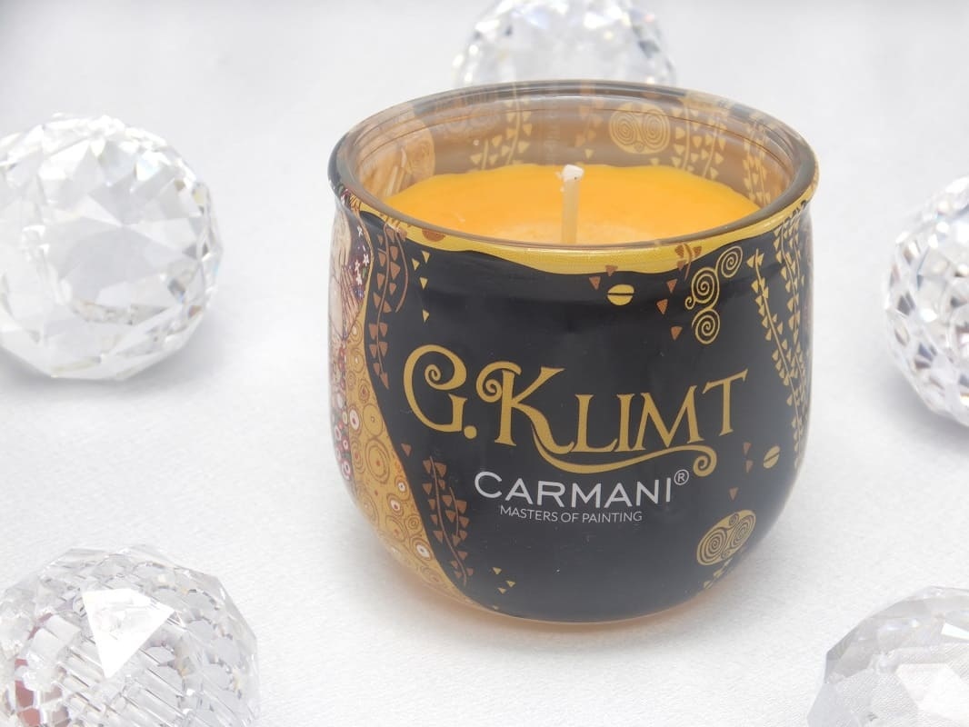 CARMANI - 1990 Gustav Klimt - The Kiss - Scented Candle Lust in gift box