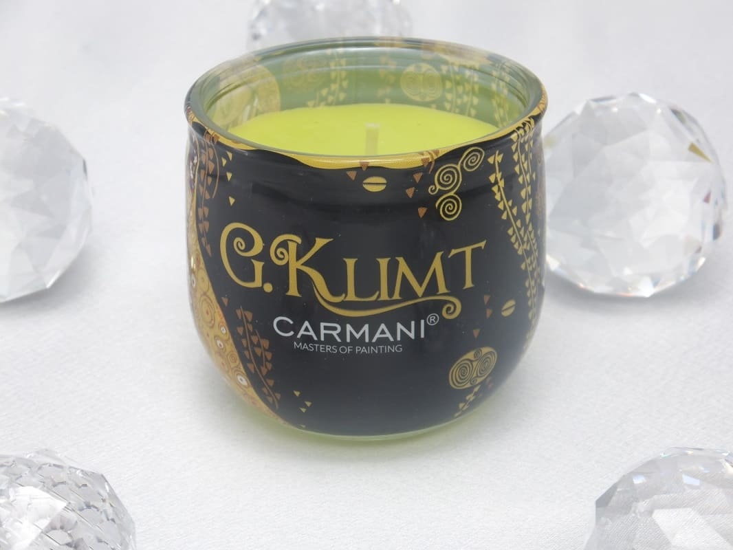 CARMANI - 1990 Gustav Klimt - The Kiss - Scented Candle Devotion in gift box