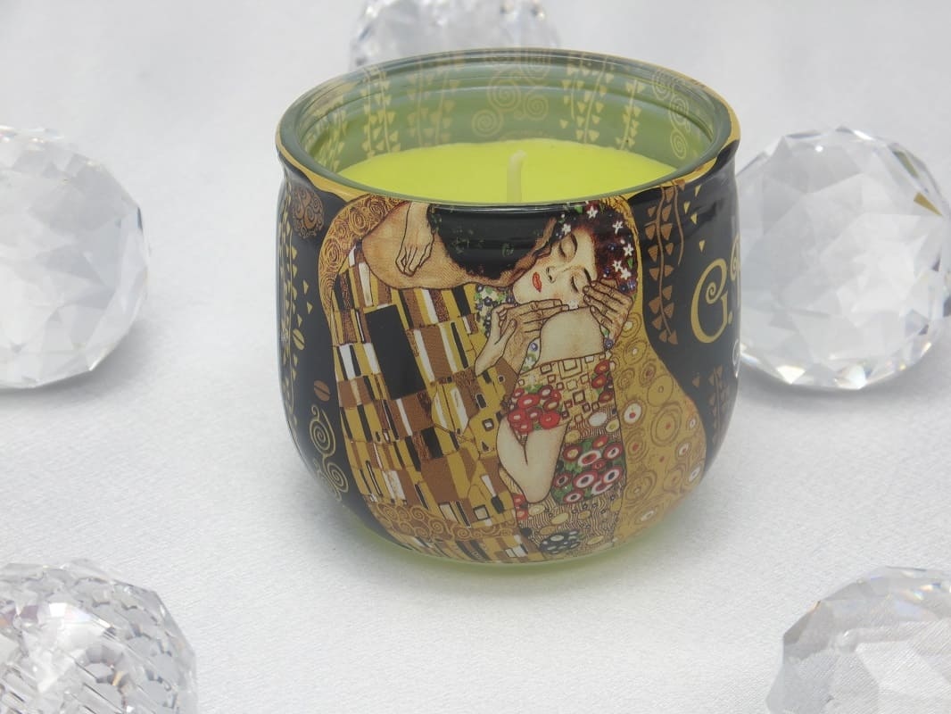 CARMANI - 1990 Gustav Klimt - The Kiss - Scented Candle Devotion in gift box