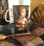 CARMANI - 1990 Leonardo da Vinci - lady with the ermine - decoration plate
