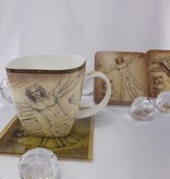 CARMANI - 1990 Leonardo da Vinci - Vitruvian Porcelain Cup in Fine bone China