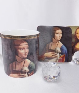 CARMANI - 1990 Leonardo da Vinci - Kaffeetasse - Dame mit dem Hermelin