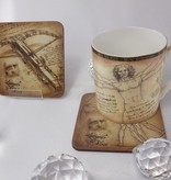 CARMANI - 1990 Leonardo da Vinci - Porcelain Cup in Fine Bone China