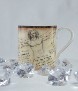 CARMANI - 1990 Leonardo da Vinci - Coffee Cup - Vitruvian Man