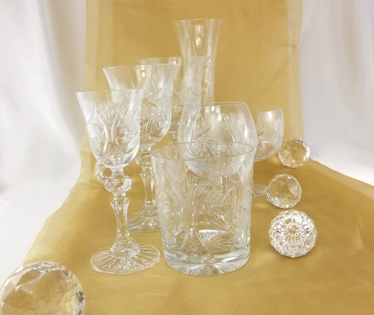 Julia - 1842  Crystal glass CARAT - Champagne glass hand cut