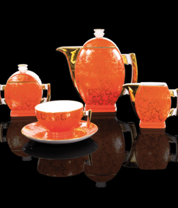 Cmielow - 1790 Glamor V - coffee service 6/15 in red