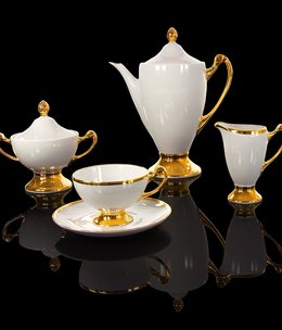 Cmielow - 1790 Glamor VII - tea service 6/15 with gold decoration