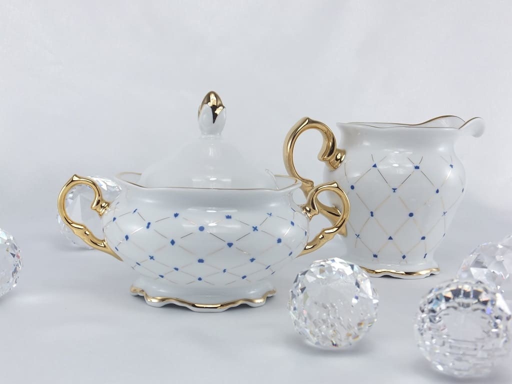 CRISTOFF -1831 Marie - Josee - Milk Jug & sugar bowl with lid