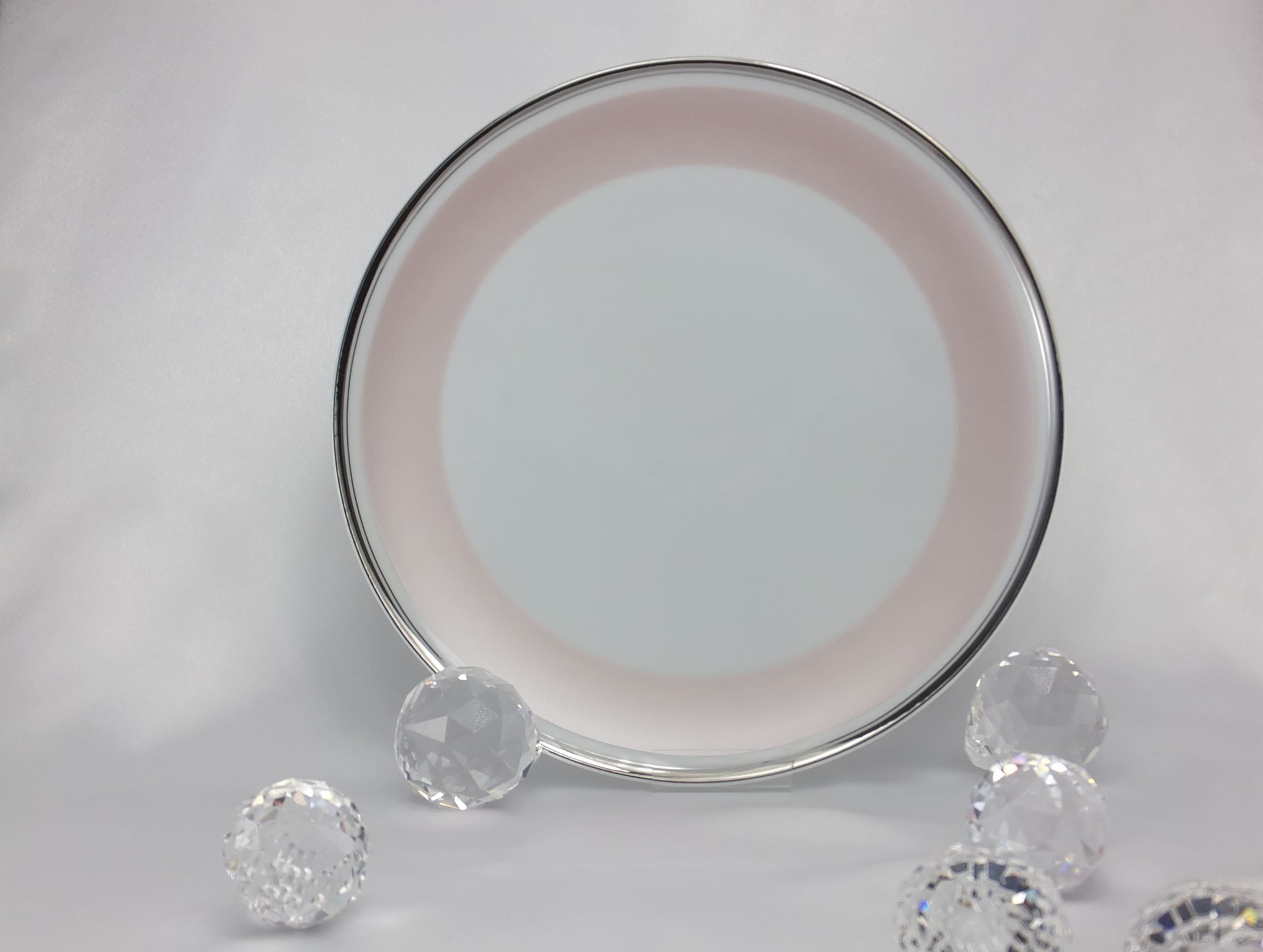 CRISTOFF -1831 Marie - Chantal - porcelain plate in rose tone