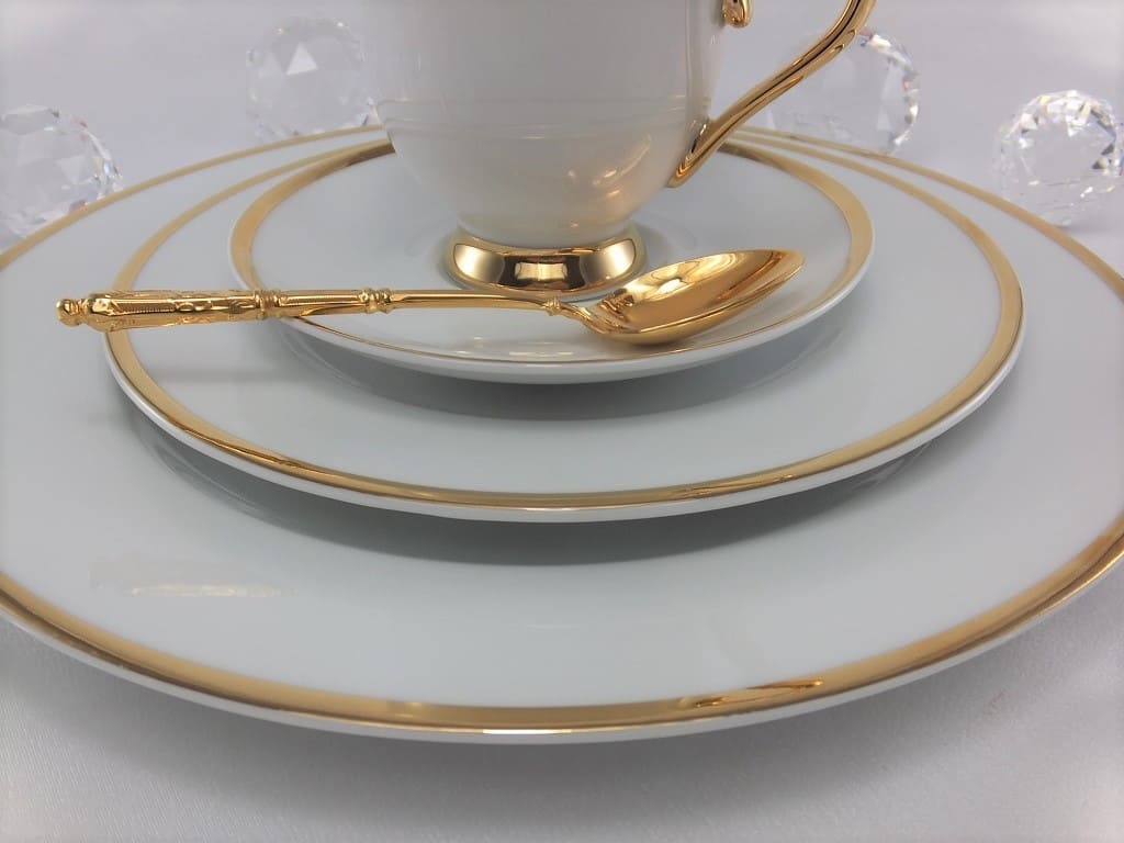 CRISTOFF -1831 Marie - Julie - Gold ★ Porcelain plate