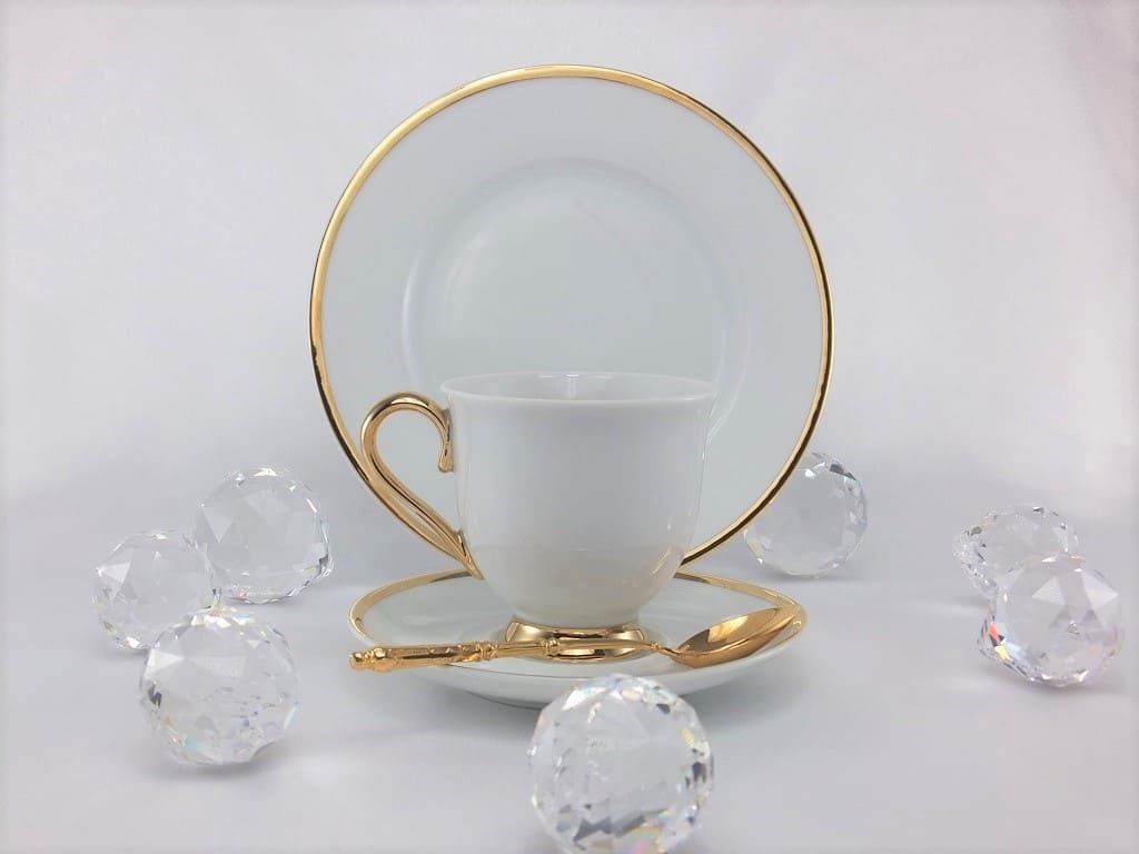 CRISTOFF -1831 Marie - Julie - Gold ★ Porcelain Cup & Saucer