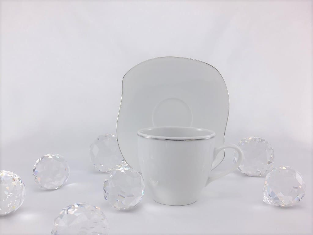 CRISTOFF -1831 Marie - Christine - Platin - Tasse & Untertasse