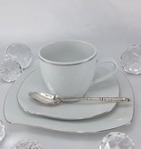 CRISTOFF -1831 Marie - Christine - Platin - Tasse & Untertasse