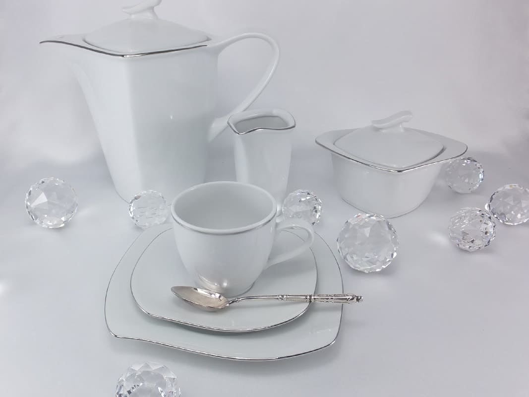 CRISTOFF -1831 Marie - Christine Platin - Coffee service for 6 persons