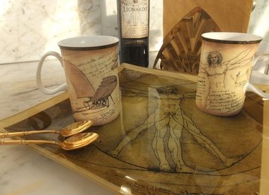 LEONARDO DA VINCI - GLASS COLLECTION