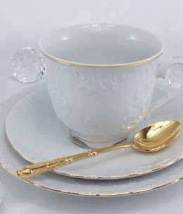 Cmielow - 1790 Marie - Luise -Gold - Tasse mit Untertasse