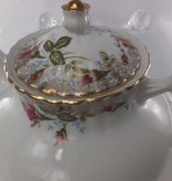 CHODZIEZ 1852 Marie Rose teapot with gold rim