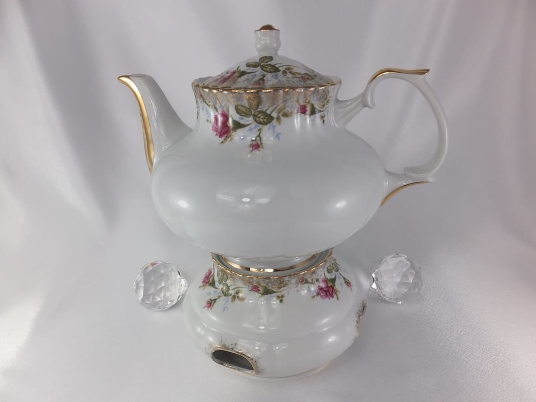 CHODZIEZ 1852 Marie Rose teapot with gold rim