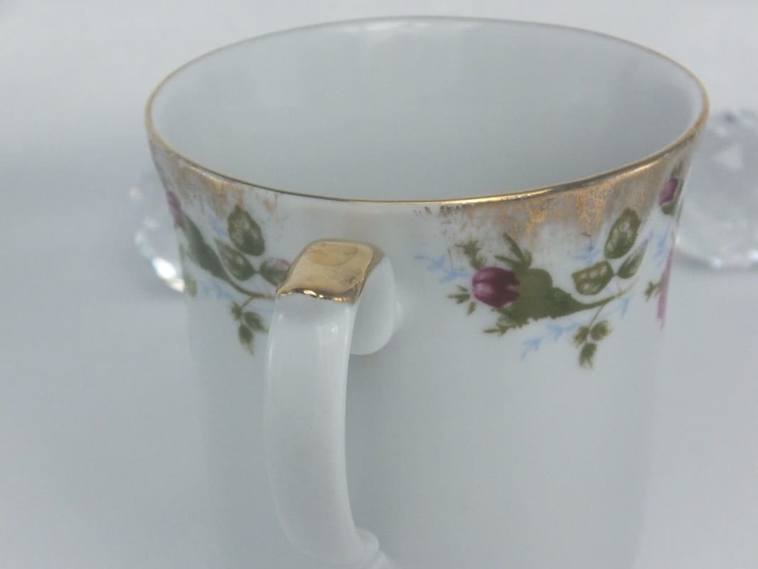 CHODZIEZ 1852 Marie -Rose - Kaffeetasse classic mit Goldrand