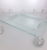 Tablett aus Glas 29 ,5 x 22, 5 cm