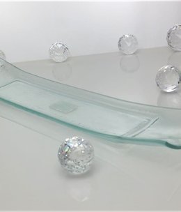 Tray - clear glass 47 x 9.7 cm