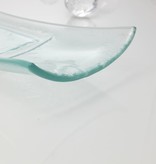 Tray narrow clear glass 47 x 9.7 cm
