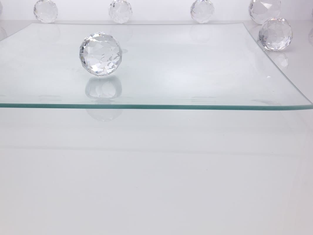 Platzteller- Squared II  aus Glas  30 x 30 cm