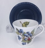 Coffee cup with saucer with pattern