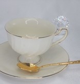CARMANI - 1990 Tea Cup - Single Set White / Gold