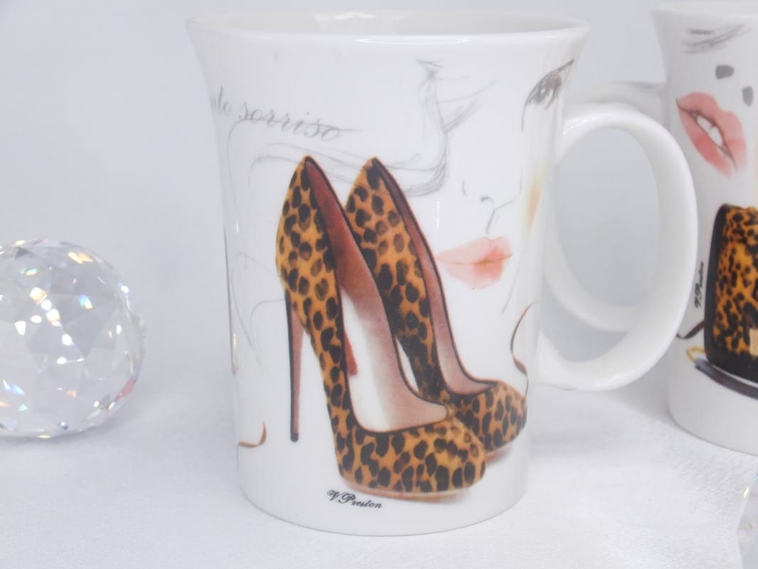 CARMANI - 1990 Coffee Cup Set - Porcelain - Fashionista - Tiger