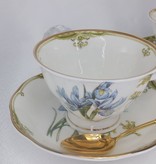 CARMANI - 1990 Teetassen Set - Fine Bone China - Irises