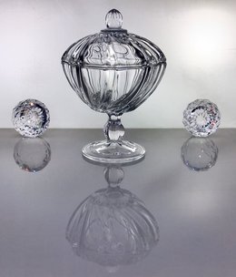 IRENA -  1924  Bonbonniere- clear glass - small