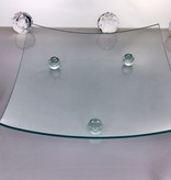 Glasteller   Klarglas  28,5 x 28,5 cm