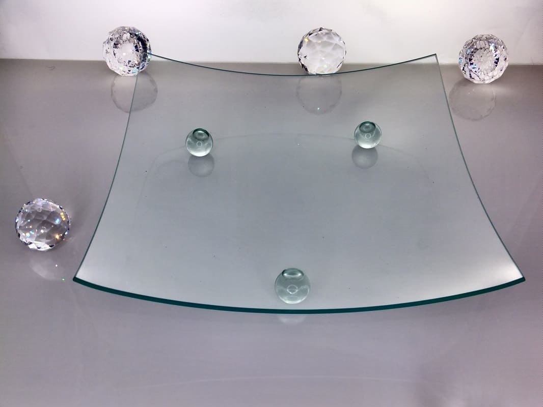 Glass plate clear glass 28.5 x 28.5 cm