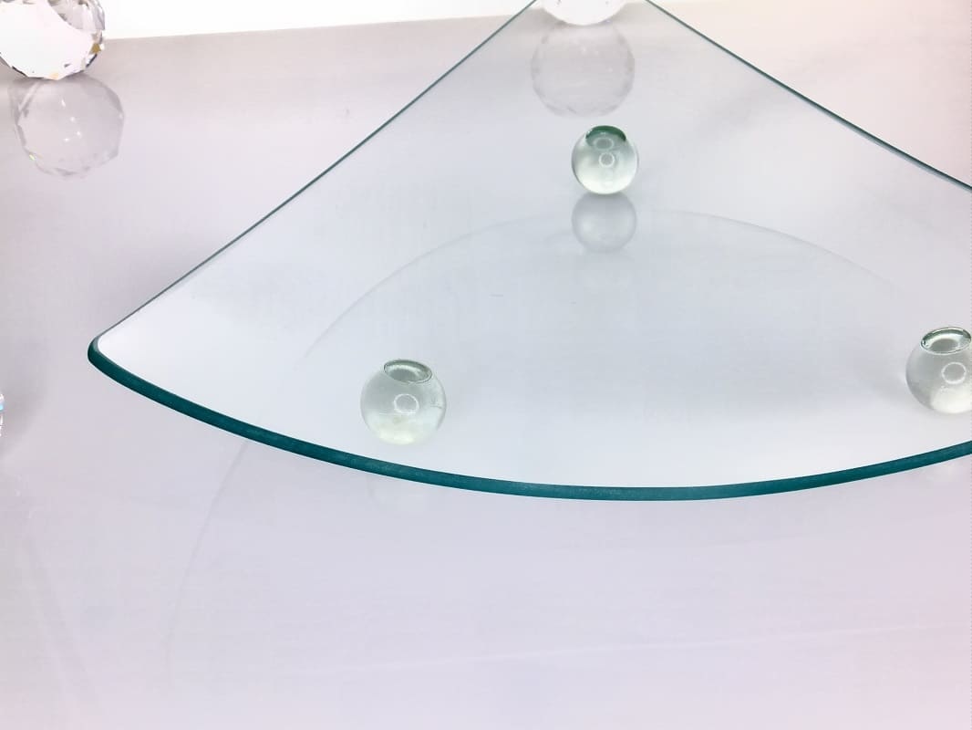 Dekorationsteller  aus  Glas  29 x 29 cm