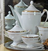 Cmielow - 1790 Glamor VI tea service with gold rim for 6 persons