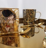 CARMANI - 1990 Gustav Klimt - The Kiss - Porcelain coffee cup in a metal box