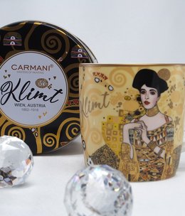 CARMANI - 1990 Gustav Klimt - Adele - Kaffeetasse in Metallbox