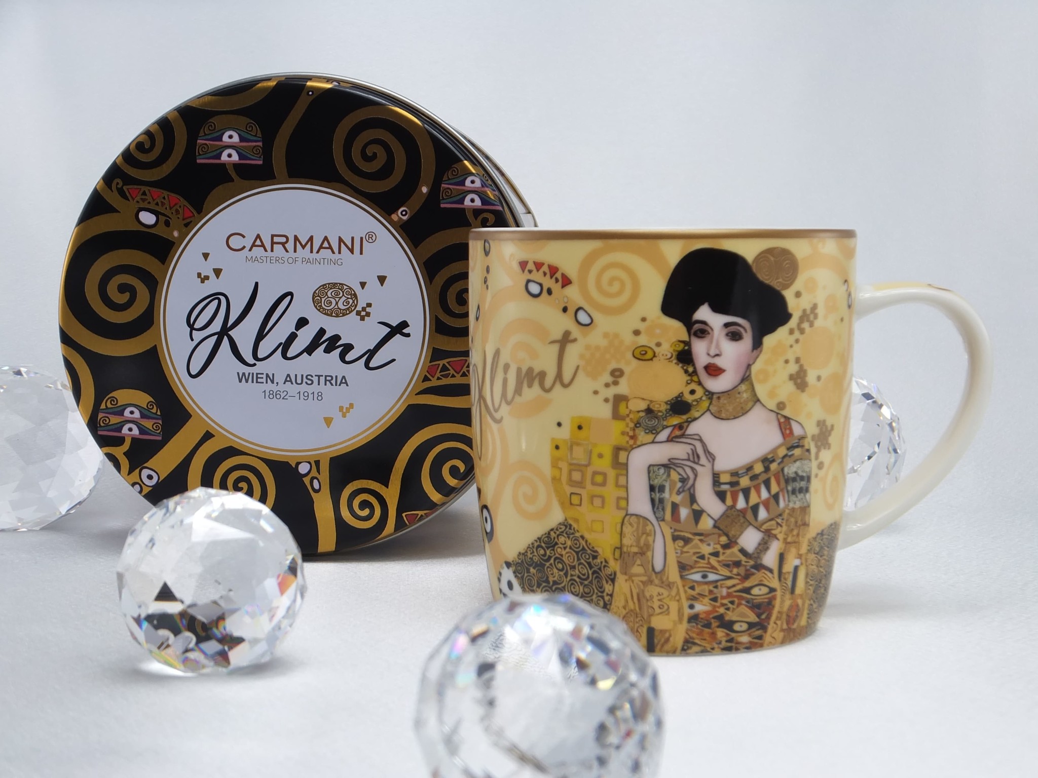 CARMANI - 1990 Gustav Klimt - Adele Bloch Bauer - Coffee cup in a metal box