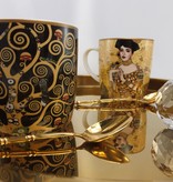 CARMANI - 1990 Gustav Klimt - Tree of Life - Porcelain Coffee Cup in a Metal Box