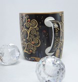 CARMANI - 1990 Gustav Klimt - Lebensbaum- Kaffeetasse aus Porzellan in Metallbox