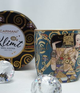 CARMANI - 1990 Gustav Klimt - Erwartung - Kaffeetasse in Metallbox