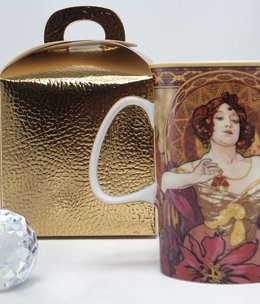 CARMANI - 1990 Alfons Mucha - Rubin   - Kaffeetasse