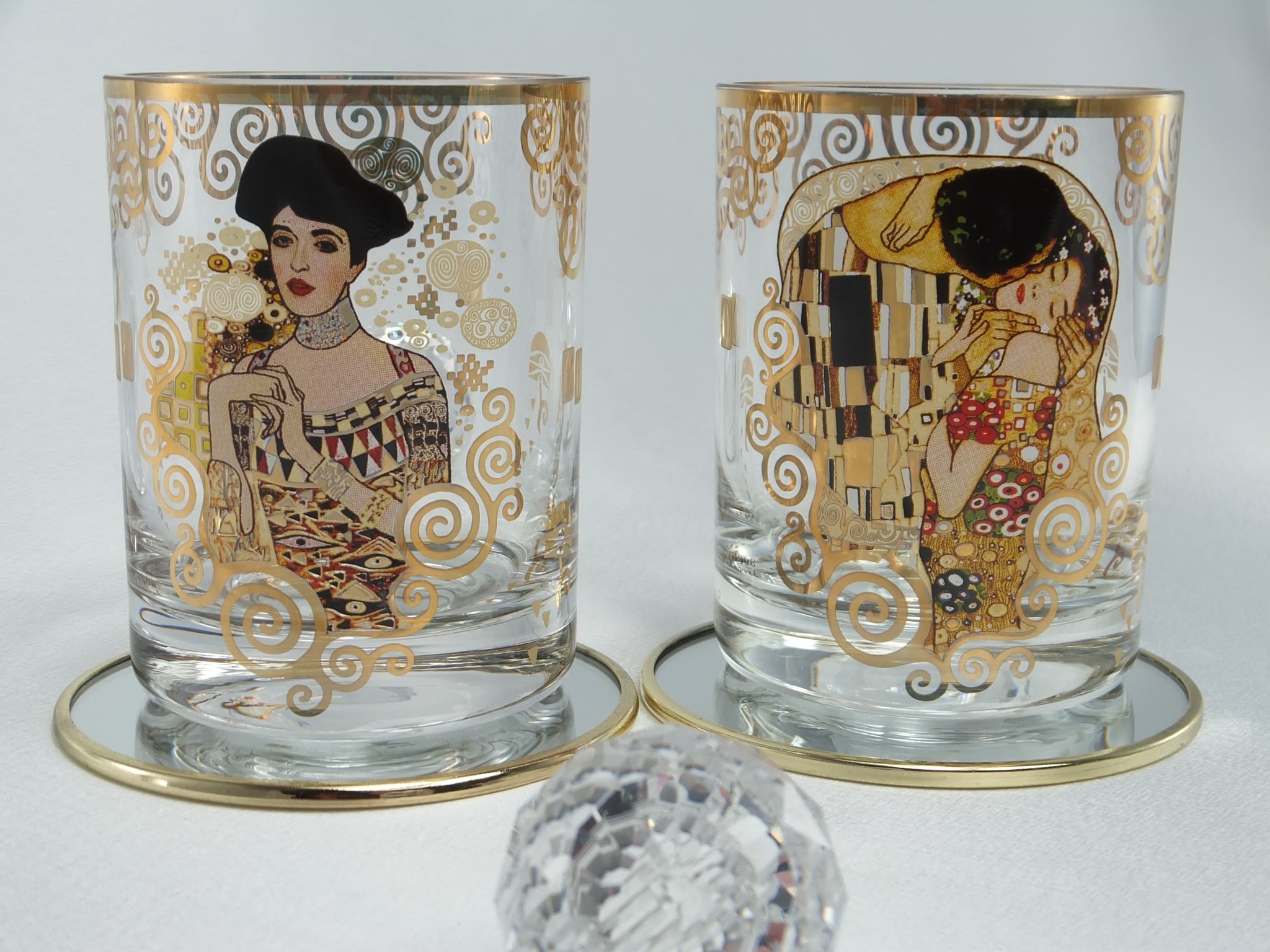 CARMANI - 1990 Gustav Klimt - glass - Adele Bloch Bauer - water glass / whiskey glass