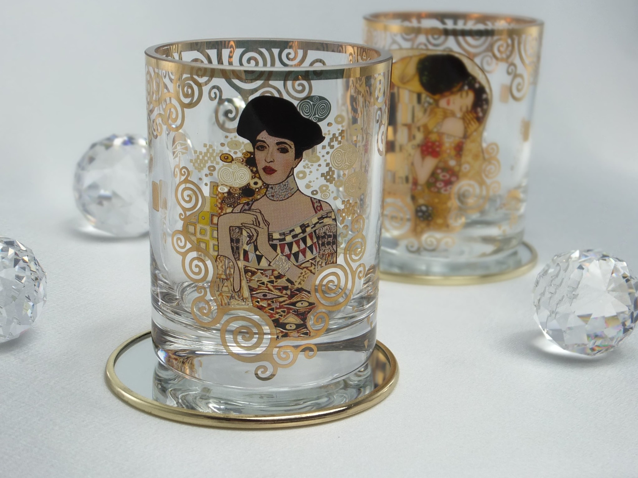 CARMANI - 1990 Gustav  Klimt - Glas - Adele Bloch Bauer - Wasserglas /Whiskyglas