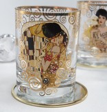 CARMANI - 1990 Gustav Klimt - Glass - The Kiss - Water Glass / Whiskey Glass