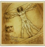CARMANI - 1990 Leonardo da Vinci - Vitruvian Man - large decorative plate