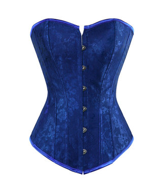 Blauw corset